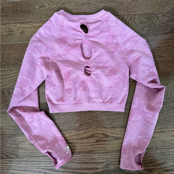 Gymshark Adapt Camo Seamless Crop - dusty pink M - Picture 5 of 6